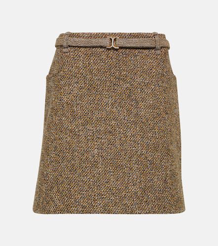 ChloÃ© Wool and cotton-blend tweed miniskirt - Chloe - Modalova