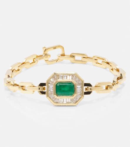 Kt bracelet with diamonds and emeralds - Shay Jewelry - Modalova