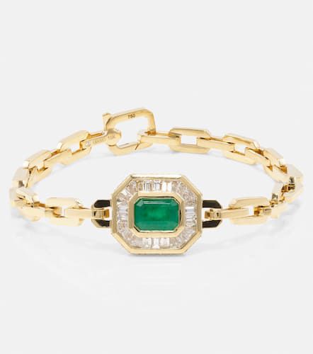 Kt bracelet with emerald and diamonds - Shay Jewelry - Modalova