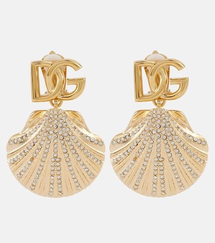 Capri DG embellished clip-on earrings - Dolce&Gabbana - Modalova