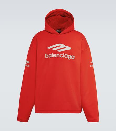 B Sports Icon cotton fleece hoodie - Balenciaga - Modalova