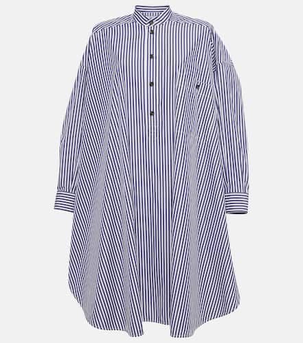 Striped cotton poplin shirt dress - Bottega Veneta - Modalova