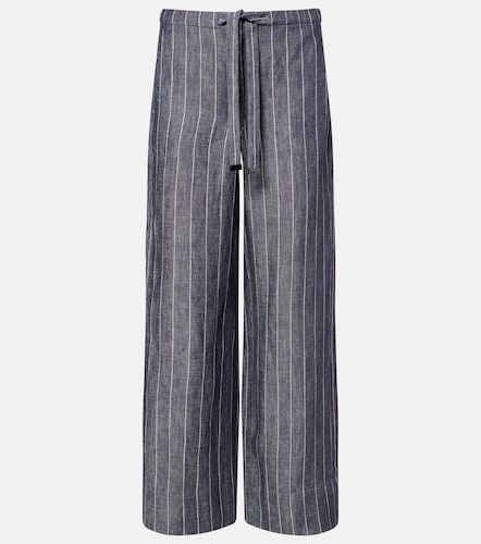 Cresta pinstripe linen wide-leg pants - 'S Max Mara - Modalova