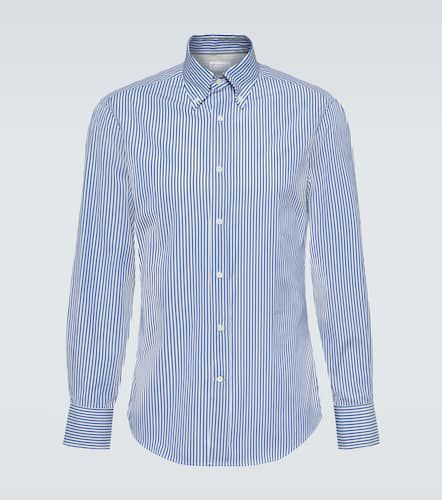 Camisa de algodón a rayas - Brunello Cucinelli - Modalova