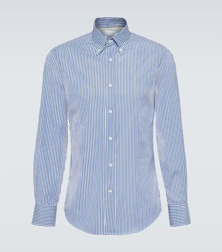 Striped cotton shirt - Brunello Cucinelli - Modalova