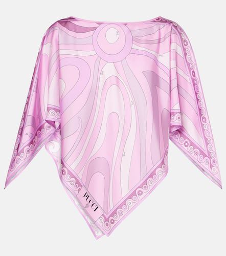 Top de sarga de seda estampado - Pucci - Modalova