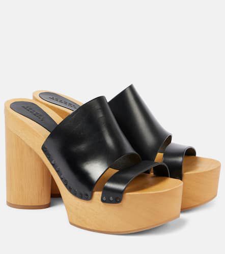 Hyun leather platform mules - Isabel Marant - Modalova