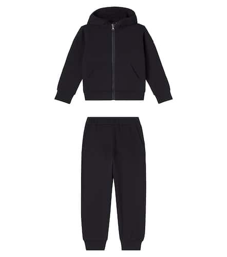 Cotton jersey hoodie and sweatpants set - Moncler Enfant - Modalova