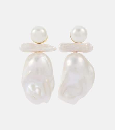 Freshwater pearl drop earrings - Simone Rocha - Modalova