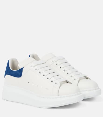 Oversized leather sneakers - Alexander McQueen - Modalova