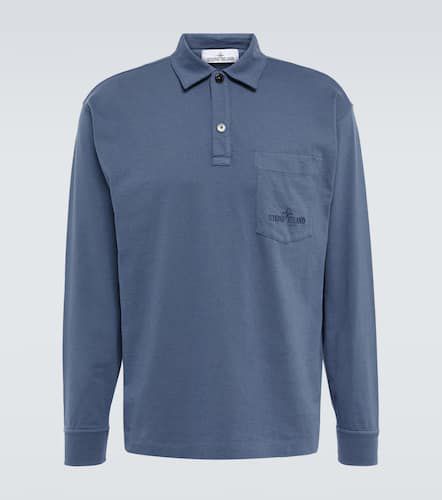 Long-sleeve cotton polo shirt - Stone Island - Modalova