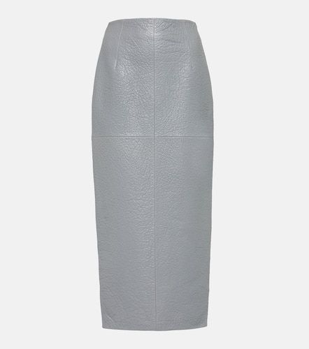 Falda tubo de piel de tiro alto - Prada - Modalova