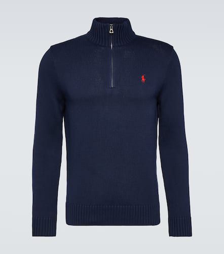 Pullover in cotone con zip - Polo Ralph Lauren - Modalova