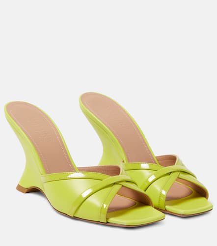 Perla 85 leather wedge mules - Malone Souliers - Modalova