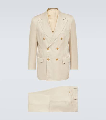 Kiton Double-breasted cotton suit - Kiton - Modalova