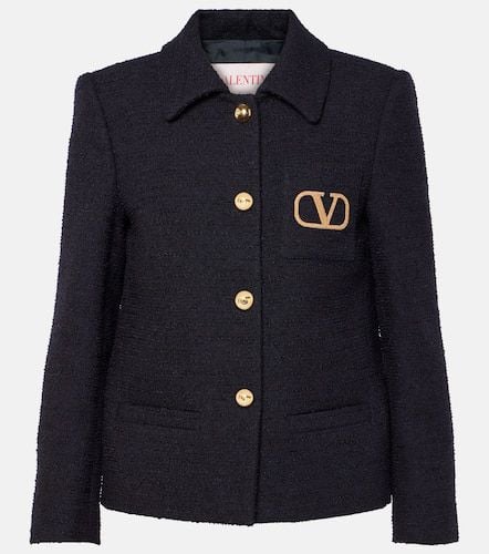 Chaqueta de tweed con VLogo Signature - Valentino - Modalova