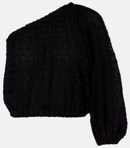 Top monospalla Twist in jacquard di seta e cotone - Eres - Modalova