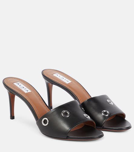 AlaÃ¯a Oeillets embellished leather sandals - Alaia - Modalova