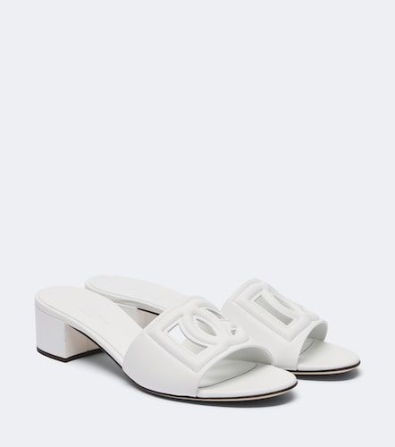 Dolce&Gabbana DG leather mules - Dolce&Gabbana - Modalova