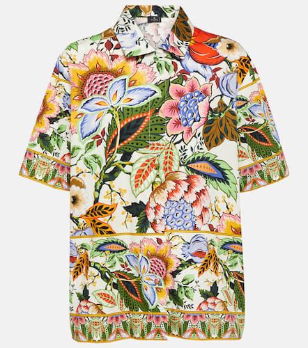 Camicia in cotone con stampa floreale - Etro - Modalova