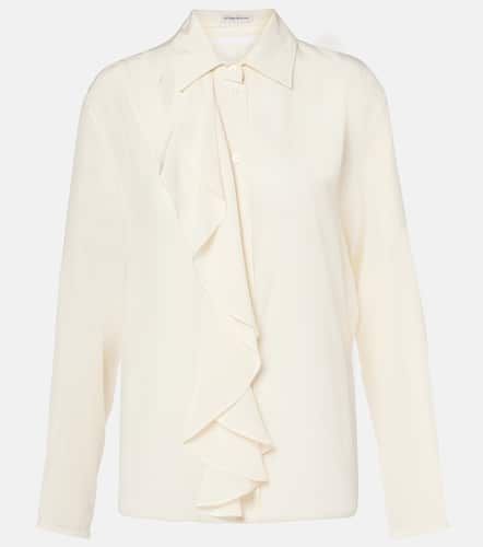 Blusa de seda con volantes - Victoria Beckham - Modalova