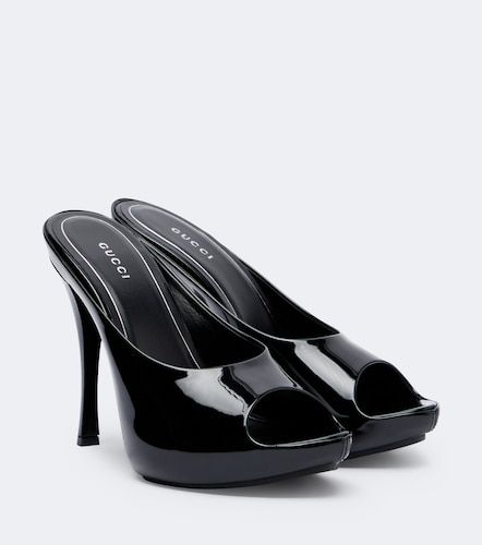 Mules con plataforma Viv de charol - Gucci - Modalova