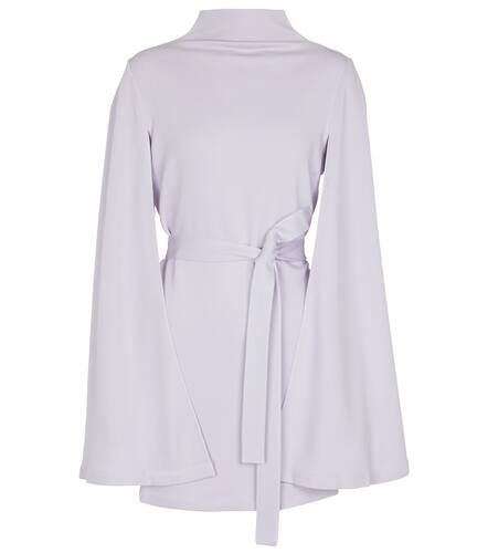 Harper caped stretch-jersey top - Safiyaa - Modalova