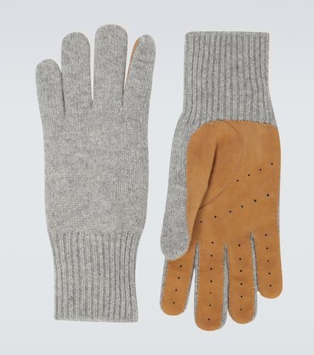 Handschuhe aus Kaschmir und Veloursleder - Brunello Cucinelli - Modalova