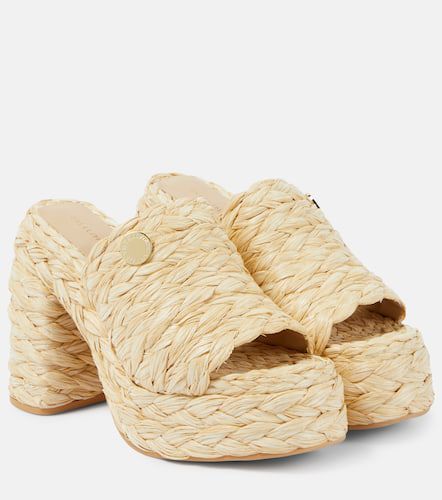 Skyla raffia-effect platform mules - Stella McCartney - Modalova