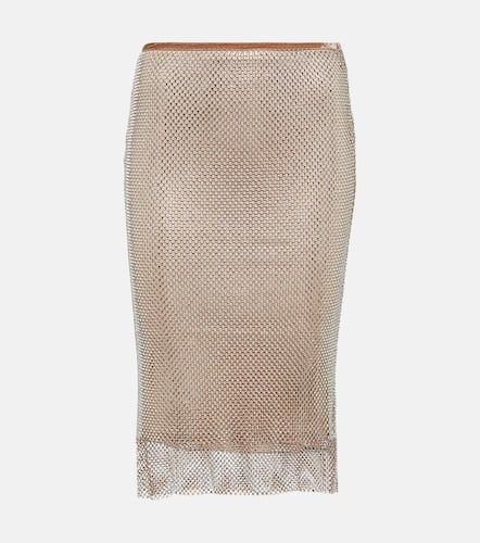 Gonna midi Senior in mesh con cristalli - Sportmax - Modalova