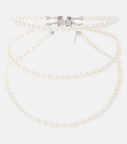 Layered pearl necklace - Alessandra Rich - Modalova