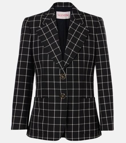 Valentino Blazer in lana a quadri - Valentino - Modalova