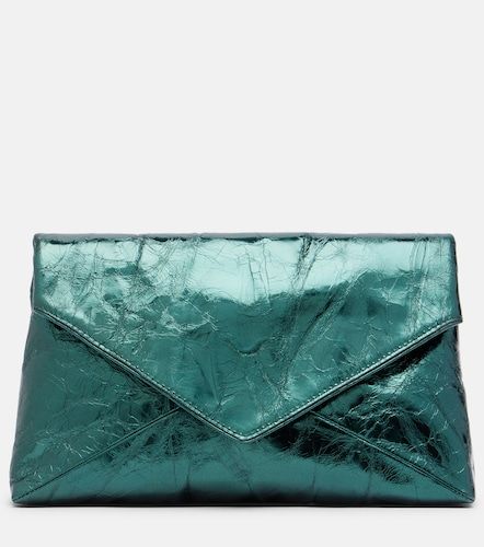 Medium metallic leather clutch - Dries Van Noten - Modalova