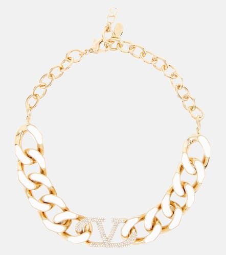 VLogo embellished chainlink choker - Valentino - Modalova