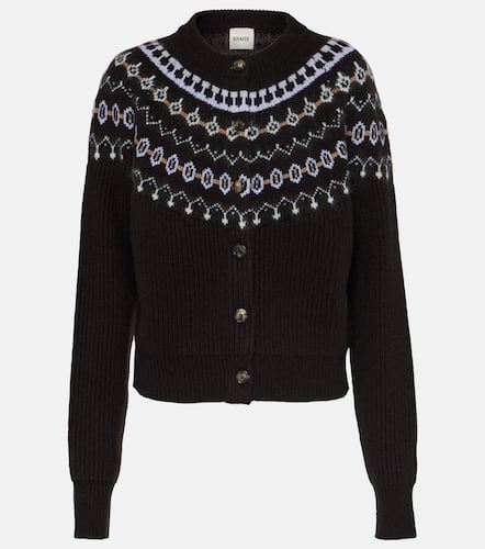 Michaela Fair Isle cashmere-blend cardigan - Khaite - Modalova