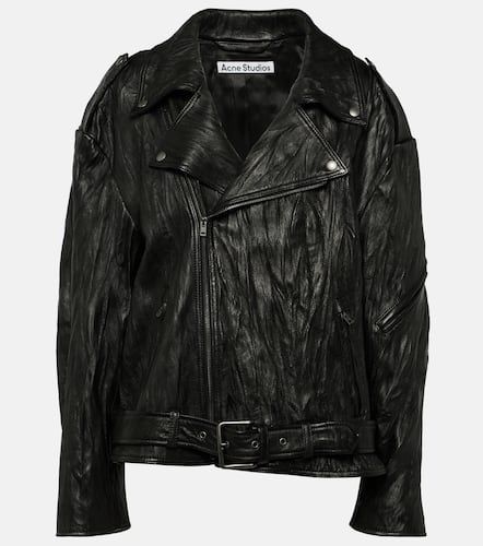 Linor oversized belted leather jacket - Acne Studios - Modalova