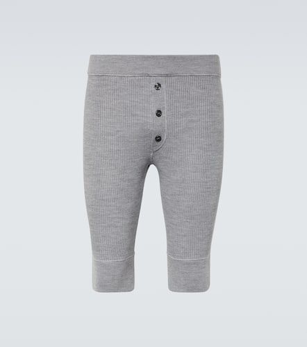 Buttoned wool-blend shorts - Dolce&Gabbana - Modalova