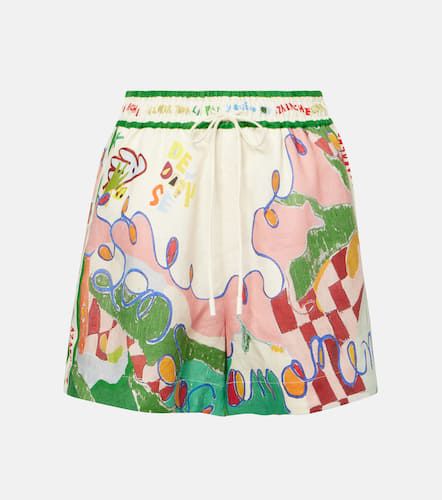 Alémais Shorts Nadia de lino de tiro alto - Alemais - Modalova