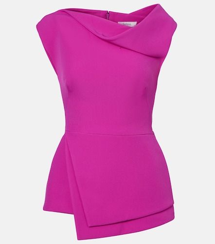 Safiyaa Farrah draped crepe top - Safiyaa - Modalova