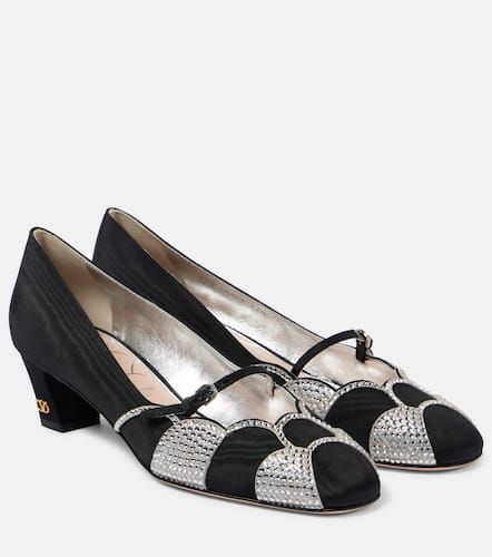 Bowow 45 embellished moirÃ© pumps - Valentino Garavani - Modalova