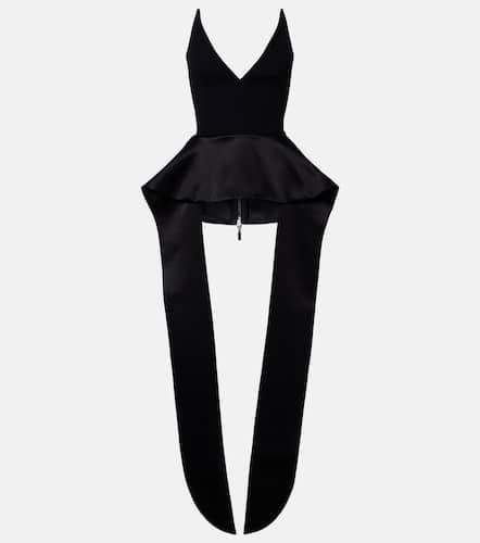 Maticevski Frame peplum satin top - Maticevski - Modalova