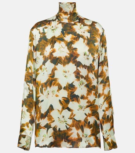 Contisy floral floral silk top - Dries Van Noten - Modalova