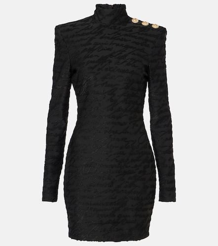 Lettre D'Amour jacquard minidress - Balmain - Modalova