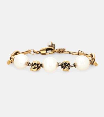 Pulsera de cadena con perlas sintéticas - McQueen - Modalova