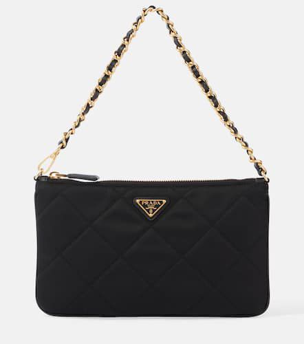 Re-Nylon Mini leather-trimmed shoulder bag - Prada - Modalova