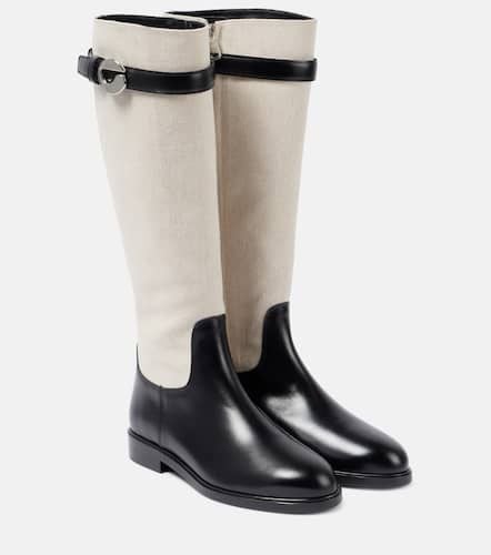 Cavalier leather knee-high boots - Coperni - Modalova