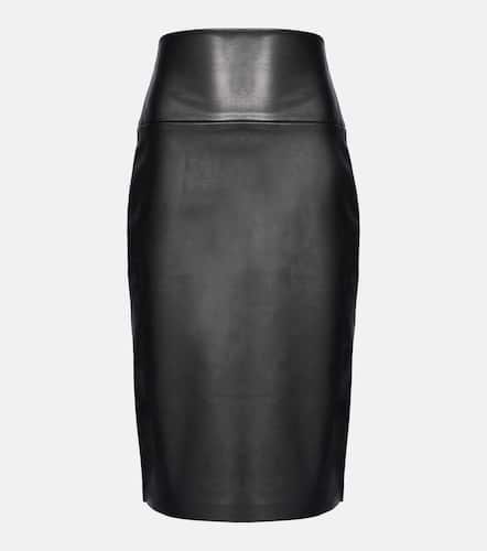 Faux leather pencil skirt - Norma Kamali - Modalova