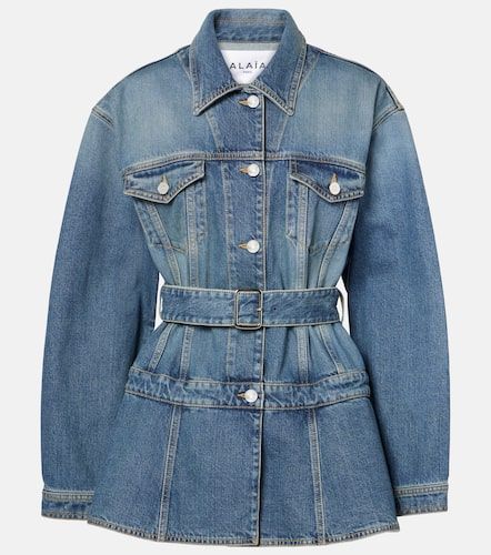 Alaïa Chaqueta de denim con peplum - Alaia - Modalova