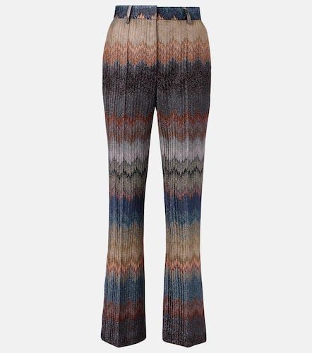Pantalones flared de lamé en zigzag - Missoni - Modalova