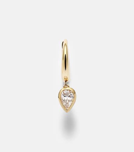 Kt single huggie with diamonds - Shay Jewelry - Modalova